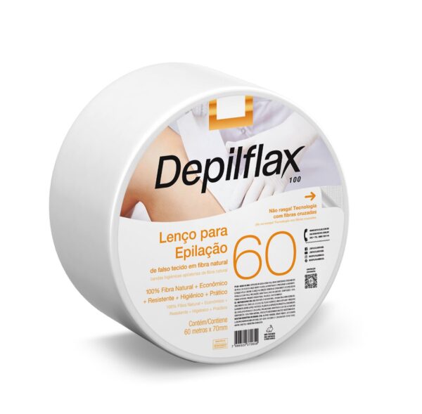 Lenço para Depilação em rolo Depilflax c/ 60 metros