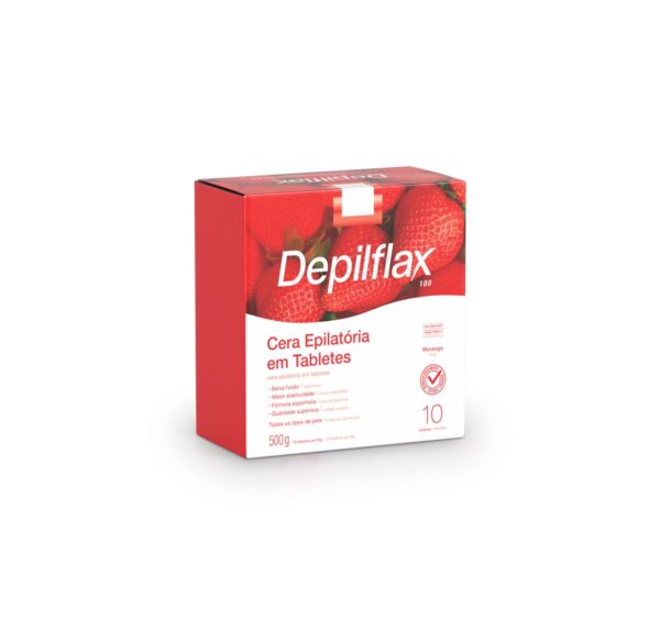 Cera Quente Epilatória Depilflax Morango 500g