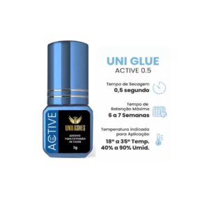 Cola para extensão de cílios Uni Glue Active 1.0 - 3ml
